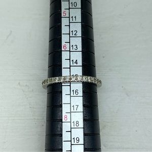 Sterling Silver CFJ 925 Full Wrap Cubic Zirconia CZ Stackable Ring Size 7